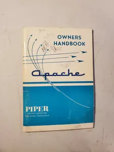 Piper Apache PA-23-160 Owner's Handbook ORIGINAL VINTAGE Model G